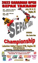 2022 Canadian Open Sepak Takraw Championship - Event Poster